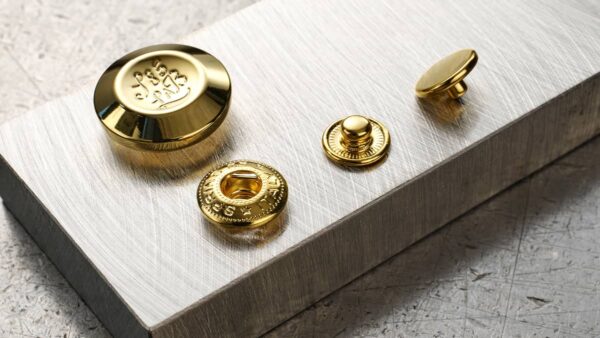 brass press buttons